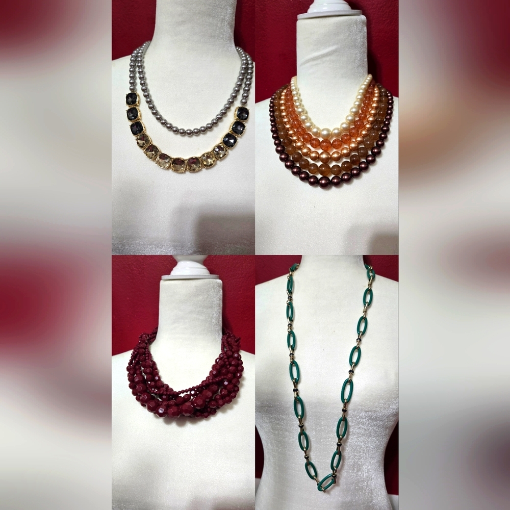 Talbots Lot Of Four Necklaces